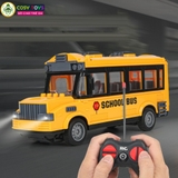 Đồ chơi xe bus buýt có điều khiển từ xa bốn chiều và đèn nháy cho bé