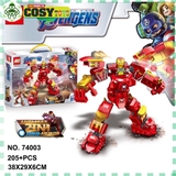 Đồ chơi xếp hình lắp ghép người sắt Ironn Mann trong bộ giáp anti Hulk với 217 mảnh ghép cho bé