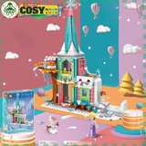 Đồ chơi lắp ghép xếp hình Lâu đài công chúa tuyết Elsa với hơn 324 chi tiết