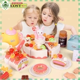 Đồ chơi cắt bánh sinh nhật loại lớn 85 chi tiết kèm nhạc và đèn dễ thương cho bé