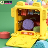 Đồ chơi xe đa năng đập chuột và thả hình khối vận động mẫu mới cho bé