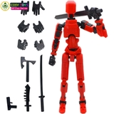 Đồ chơi lắp ghép mô hình Dummy 3D cùng nhiều vũ khí đi kèm cho bé