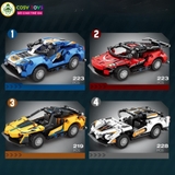 Đồ chơi xếp hình lắp ghép xe đua thể thao đủ mẫu từ 219-223-228 mảnh ghép cho bé