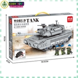 Đồ chơi lắp ghép xếp hình xe tăng quân sự mẫu mới với từ 625-641 chi tiết
