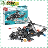 Đồ chơi xếp hình lắp ghép xe quân sự loại 4 trong 1 với 415 mảnh ghép cho bé