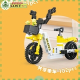Đồ chơi lắp ghép xếp hình xe các loại: xe điện, xe scooter, xe máy từ 102 đến 130 chi tiết