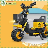Đồ chơi lắp ghép xếp hình xe các loại: xe điện, xe scooter, xe máy từ 102 đến 130 chi tiết