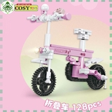Đồ chơi lắp ghép xếp hình xe các loại: xe điện, xe scooter, xe máy từ 102 đến 130 chi tiết