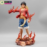 Mô hình OnePiece Luffy Haki hoa anh đào - cao 25cm - nặng 500gram - phụ kiện : 2 mặt thay thế - Có box màu - Figure anime One Piece