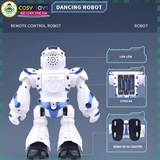 Đồ chơi robot siêu nhân có điều khiển mẫu mới nhiều chế độ điều khiển, di chuyển khác nhau, có đèn và nhạc cho bé