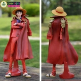 Mô hình đồ chơi Luffy mũ rơm áo choàng đỏ - One Piece