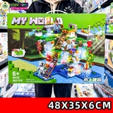 Đồ chơi lắp ghép xếp hình My world kèm nhân vật với nhiều chủ đề từ 426-423-562-559 mảnh ghép cho bé