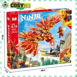 Đồ chơi lắp ghép xếp hình phượng hoàng lửa của Ninjago với 515 mảnh ghép