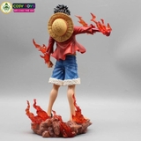 Mô hình OnePiece Luffy Haki hoa anh đào - cao 25cm - nặng 500gram - phụ kiện : 2 mặt thay thế - Có box màu - Figure anime One Piece