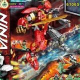 Đồ chơi lắp ghép  xếp hình Ninja chiến đấu với bộ giáp hợp thể của Kai và Cole với 621 mảnh ghép