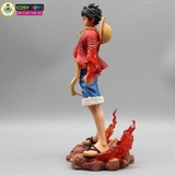Mô hình OnePiece Luffy Haki hoa anh đào - cao 25cm - nặng 500gram - phụ kiện : 2 mặt thay thế - Có box màu - Figure anime One Piece