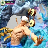 Mô hình One Piece Enel Chúa Trời siêu phẩm trạng thái chiến đấu cao cấp, mẫu cao 35cm nặng 4.9kg - Figure OnePiece - có hộp xốp màu
