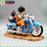 Mô Hình DragonBall 2 cha con Goku lái xe cao 16cm rộng 20 cm nặng 600g , Figure DragonBall