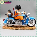 Mô Hình DragonBall 2 cha con Goku lái xe cao 16cm rộng 20 cm nặng 600g , Figure DragonBall