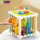Đồ chơi hộp bận rộn đa chức năng vui nhộn nhiều trò chơi sáng tạo và tư duy dành cho các bé từ 3 tuổi trở lên