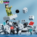 Đồ chơi lắp ghép xếp hình tàu chiến đấu cao cấp 6 trong 1 mẫu mới kèm trực thăng, tàu nhỏ và các nhân vật thủy thủ với 1456 mảnh ghép