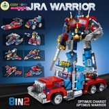 Đồ chơi lắp ghép xếp hình robot transformer Optimus Prime biến hình 8 trong 2 với hơn 769 chi tiết