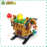 Đồ chơi lắp ghép xếp hình ông già noel cưỡi xe tuần lộc phát quà với 221 mảnh ghép