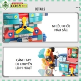 Đồ chơi lắp ghép xếp hình lắp ráp sáng tạo 5 trong 1 duplo với hơn 195 chi tiết đủ kích cỡ và màu sắc