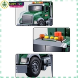 Đồ chơi mô hình xe môi trường cỡ lớn cao cấp với đèn nhấp nháy và chi tiết chuyển động cho bé