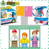 Đồ chơi lắp ghép xếp hình xe kem cỡ lớn với 453 chi tiết