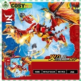 Đồ chơi lắp ghép xếp hình Ninjago rồng lửa của Kai với hơn 447 mảnh ghép