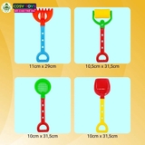 Đồ chơi xô xúc cát đi biển nhiều dụng cụ cho bé
