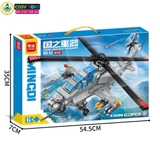 Đồ chơi lắp ghép xếp hình trực thăng vũ trang mới với 704 chi tiết cho bé