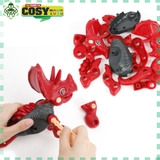 Đồ chơi lắp ráp mô hình khủng long cỡ lớn kèm 03 trứng khủng long nhỏ cho bé