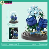 Đồ chơi lắp ghép xếp hình đóa hoa nghệ thuật đủ màu sắc với 254 chi tiết