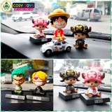 Mô hình Monkey D. Luffy Mũ Rơm Lắc Đầu - One Piece - Có Hộp Màu