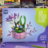 Đồ chơi lắp ghép xếp hình set bó hoa đủ mẫu hoa khoe sắc cho bé