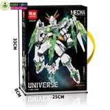 Đồ chơi lắp ghép xếp hình robot Mecha Warior - Universe mẫu mới với kiếm laser 454-457 chi tiết cho bé