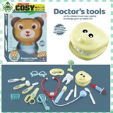 Đồ chơi hộp nha sỹ gấu kèm các dụng cụ khám bệnh cho bé