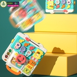 Đồ chơi vali bận rộn đa chức năng vui nhộn nhiều trò chơi sáng tạo và tư duy dành cho các bé từ 3 tuổi trở lên