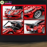 Đồ chơi xếp hình lắp ghép mô hình xe thể thao có động cơ điều khiển từ xa từ 335-354 chi tiết cho bé