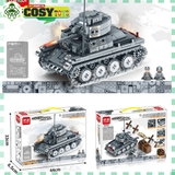 Đồ chơi lắp ghép xếp hình xe bộ binh chiến đ.ấu màu xám với 521 mảnh ghép