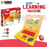 Đồ chơi máy tính laptop có nhạc đèn Led màn hình động kèm chuột điều khiển cho bé