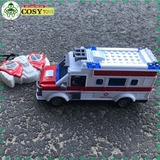 Đồ chơi xe cứu thương có điều khiển từ xa bốn chiều và đèn nháy cho bé