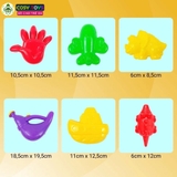 Đồ chơi xô xúc cát đi biển nhiều dụng cụ cho bé