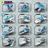 Đồ chơi lắp ghép xếp hình tàu cảnh sát biển 8 trong 1 với 954 mảnh ghép cho bé