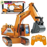 Đồ chơi xe xúc đất công trình mẫu mới cao cấp lớn có điều khiển 4 chiều cho bé