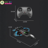 Đồ chơi mô hình máy bay điều khiển từ xa bằng xốp với 4 cánh lớn nhào lộn 360 độ cho bé