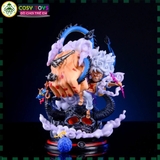 Mô Hình OnePiece Luffy nika gear 5 ( tay trắng ) đại chiến kaido cao 22cm nặng 1kg , Figure OnePiece