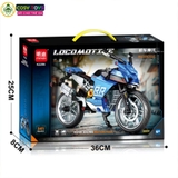 Đồ chơi lắp ghép xếp hình các mẫu xe moto thể thao với 329-341-343 mảnh ghép cho bé